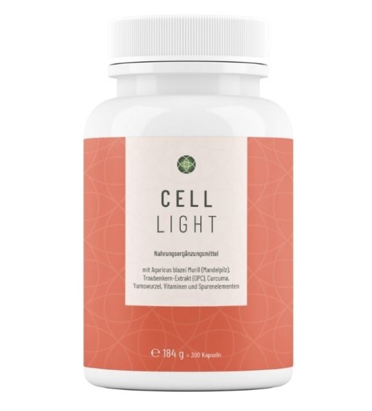 Cell Light - Unterstützt und erleichtert die Energiesynthese in allen Körperzellen. Schützt die Zellvitalität vor schädlichem Zellstress durch z. B. Umweltgifte und Entzündungsfolgen
